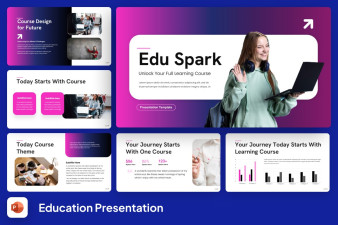 Course Infographic PowerPoint Template